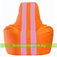 Кресло-мешок Спортинг оранжевый - розовый С1.1-601