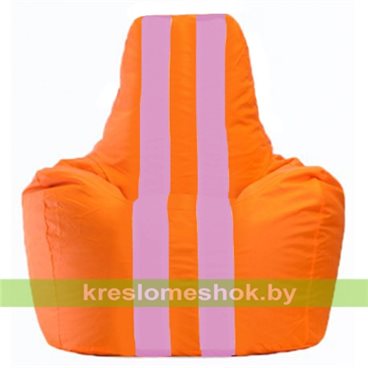 Кресло-мешок Спортинг С1.1-601 (основа оранжевая, вставка розовая)