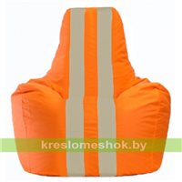 Кресло-мешок Спортинг оранжевый - светло-бежевый С1.1-207