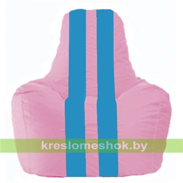 Кресло-мешок Спортинг С1.1-202 (основа розовая, вставка голубая)