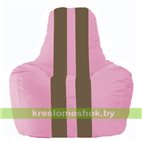 Кресло-мешок Спортинг розовый - коричневый С1.1-200