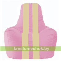 Кресло-мешок Спортинг розовый - светло-бежевый С1.1-196