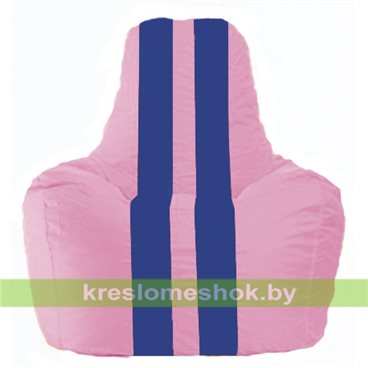 Кресло-мешок Спортинг С1.1-195 (основа розовая, вставка синяя)