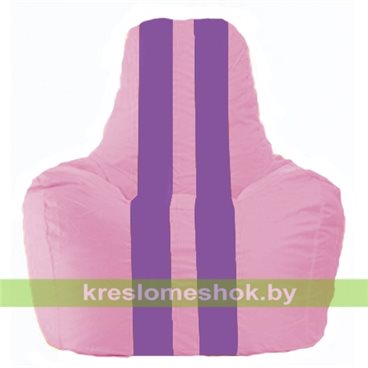 Кресло-мешок Спортинг С1.1-194 (основа розовая, вставка сиреневая)