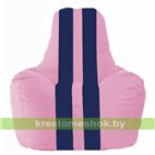 Кресло-мешок Спортинг розовый - тёмно-синий С1.1-192
