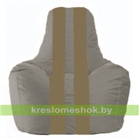 Кресло-мешок Спортинг серый - бежевый С1.1-348