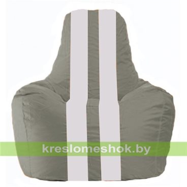 Кресло-мешок Спортинг С1.1-324 (основа серая, вставка белая)