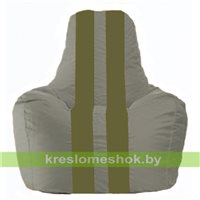 Кресло-мешок Спортинг серый - оливковый С1.1-341