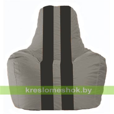 Кресло-мешок Спортинг С1.1-354 (основа серая, вставка чёрная)