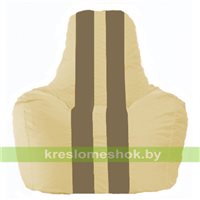Кресло мешок Спортинг светло-бежевый - бежевый С1.1-136