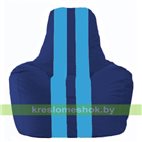 Кресло мешок Спортинг синий - голубой С1.1-129