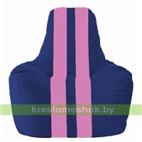 Кресло мешок Спортинг синий - розовый С1.1-120