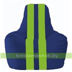 Кресло мешок Спортинг синий - салатовый С1.1-119