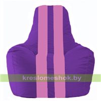 Кресло мешок Спортинг фиолетовый - розовый С1.1-32