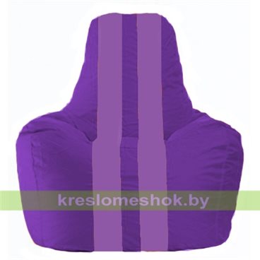 Кресло мешок Спортинг С1.1-71 (основа фиолетовая, вставка сиреневая)