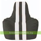 Кресло-мешок Спортинг чёрный - белый С1.1-392