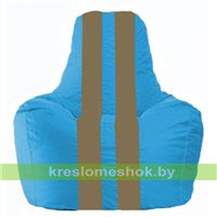 Кресло-мешок Спортинг голубой - бежевый С1.1-271