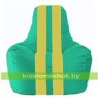 Кресло-мешок Спортинг бирюзовый - жёлтый С1.1-313