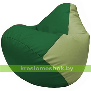 Бескаркасное кресло-мешок Груша Г2.3-0119 зелёный, оливковый