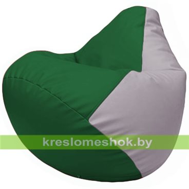 Бескаркасное кресло-мешок Груша Г2.3-0125 зелёный, сиреневый