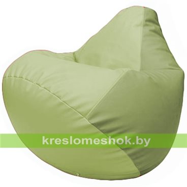 Бескаркасное кресло-мешок Груша Г2.3-0419 светло-салатовый, оливковый