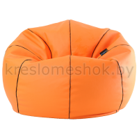 Кресло мешок Мяч баскетбольный экокожа (100 х 100 см) оранжевый