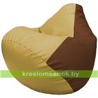 Бескаркасное кресло-мешок Груша Г2.3-0807 охра, коричневый