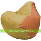 Бескаркасное кресло-мешок Груша Г2.3-0820 охра, оранжевый