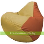 Бескаркасное кресло-мешок Груша Г2.3-0823 охра, оранжевый