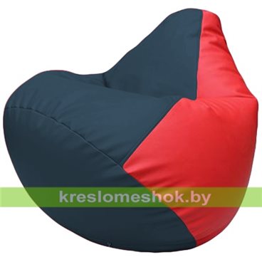Бескаркасное кресло-мешок Груша Г2.3-1509 синий, красный