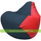 Бескаркасное кресло-мешок Груша Г2.3-1509 синий, красный