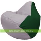 Бескаркасное кресло-мешок Груша Г2.3-2501 сиреневый, зелёный