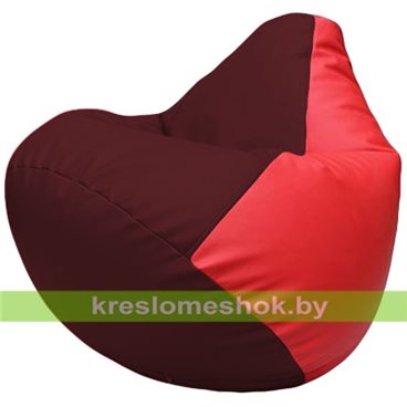 Бескаркасное кресло-мешок Груша Г2.3-3209 бордовый, красный