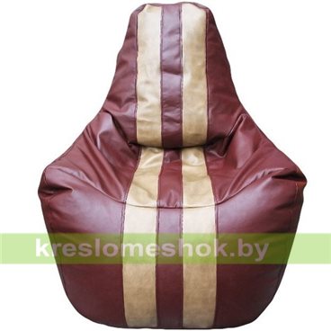 Кресло мешок Спортинг бордово-коричневый