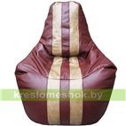 Кресло мешок Спортинг бордово-коричневый
