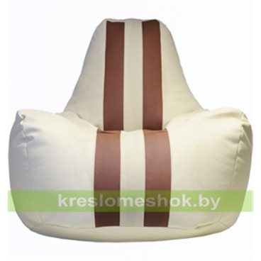 Кресло мешок Спортинг кремово-коричневый