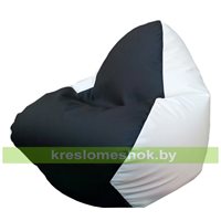 Кресло мешок RELAX чёрно-белое