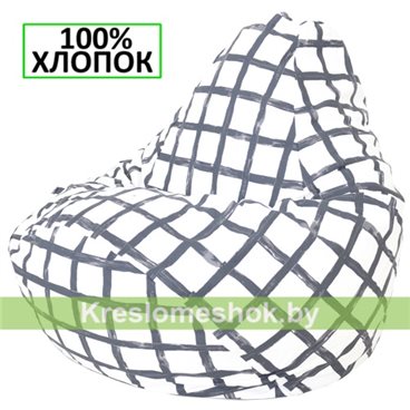 Кресло-мешок Груша Клетка