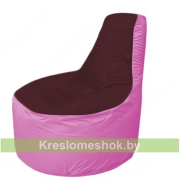 Кресло мешок Трон Т1.1-0103(бордовый-розовый)
