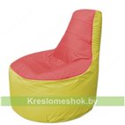 Кресло мешок Трон Т1.1-0206(красный-желтый)