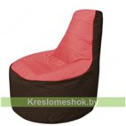 Кресло мешок Трон Т1.1-0219(красный-коричневый)