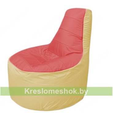 Кресло мешок Трон Т1.1-0220(красный-бежевый)