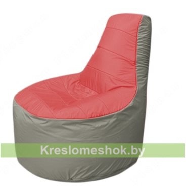 Кресло мешок Трон Т1.1-0222(красный-серый)