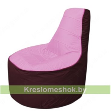 Кресло мешок Трон Т1.1-0301(розовый-бордовый)