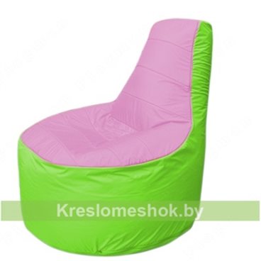 Кресло мешок Трон Т1.1-0307(розовый-салатовый)