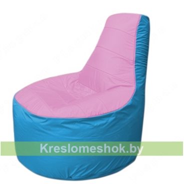 Кресло мешок Трон Т1.1-0313(розовый-голубой)