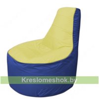 Кресло мешок Трон Т1.1-0616(желтый-тем.синий)