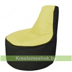 Кресло мешок Трон Т1.1-0623(желтый-тем.серый)
