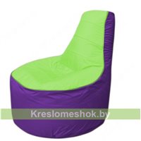Кресло мешок Трон Т1.1-0718(салатовый-фиолетовый)