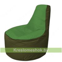 Кресло мешок Трон Т1.1-0811(зеленый-тем.оливковый)